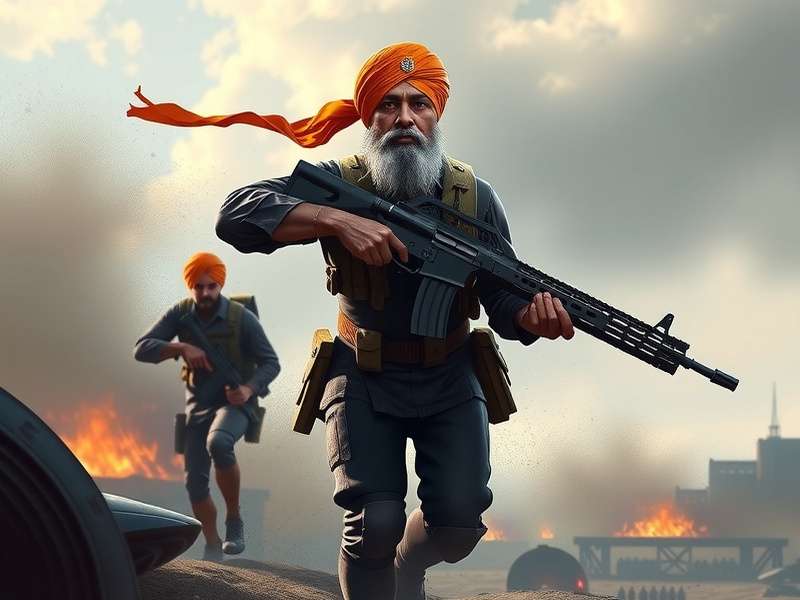 Sikh Combat Unit Game Banner
